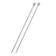 UNIQUE KNITTING Single Point Knitting Needles 30cm (12 ) Aluminum - 4.5mm US 7 Supply