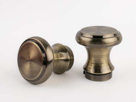 Metal finial for 19mm rod - Newton - Antique Brass Discount