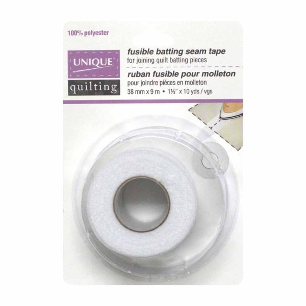 UNIQUE QUILTING Fusible Batting Seam Tape - 38mm x 9m (1½  x 10yds) Cheap