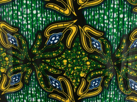 African Print - Flowers - Kelly green Fashion