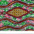 African Print - Abstract - Green   Pink Discount