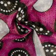 African Metallic Print - Cercles - Pink Hot on Sale