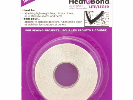 HEATNBOND Lite Iron-On Adhesive Tape - 16mm x 13.7m (5 8  x 15yds) Supply