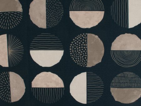 Home Decor Fabric - Luna - Arcade - Navy For Cheap