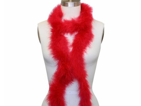 Red Marabou Boa Hot on Sale