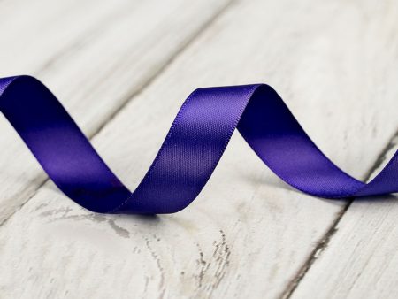 16mm Double Faced Satin Ribbon - Viola Fashion