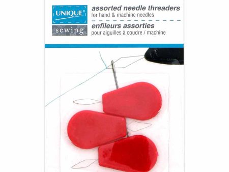 UNIQUE SEWING Plastic Threaders - 3pcs Fashion