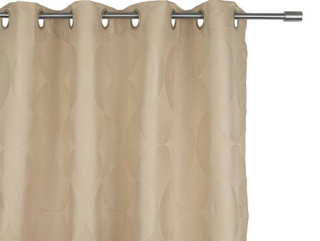 Grommets curtain panel - Aurora - Beige Online