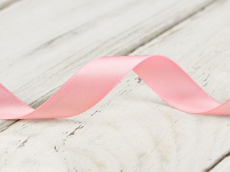 16mm Double Faced Satin Ribbon - Light Pink Cheap