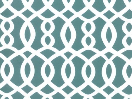 Home Decor Fabric - Signature Maddy 1065 - turquoise, white For Discount