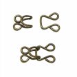 UNIQUE SEWING Hooks & Eyes Antique Black - 9mm (⅜ ) - 2 sets For Cheap