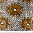 African Metallic Print - Trellis - Grey   Yellow Supply