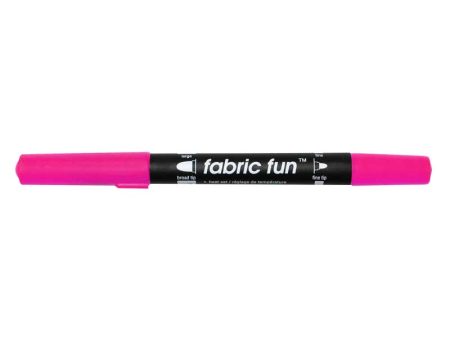 FABRIC FUN Dual Tip Fabric Marker - Fluorescent Pink Online Hot Sale