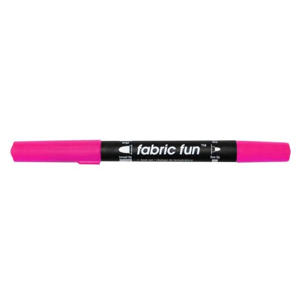 FABRIC FUN Dual Tip Fabric Marker - Fluorescent Pink Online Hot Sale