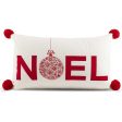 Decorative cushion cover - Noel Ornament - White - 11 x 20   For Cheap