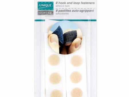 UNIQUE SEWING Light Self-Gripping Fasteners Dots - Small 14mm (½ ) - Beige - 8 sets For Cheap