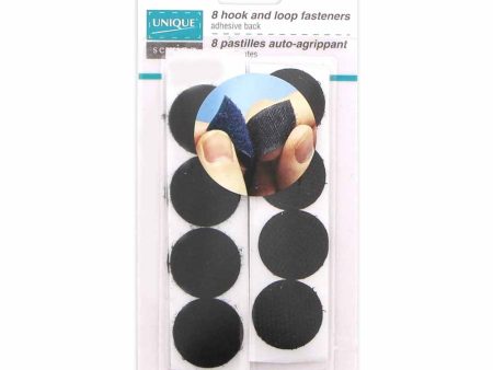 UNIQUE SEWING Self-Gripping Fasteners Dots - Medium duty 22mm (⅞ ) - Black - 8 sets For Discount