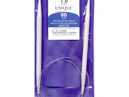 UNIQUE KNITTING Circular Knitting Needles 80cm (32 ) Aluminum - 7mm on Sale