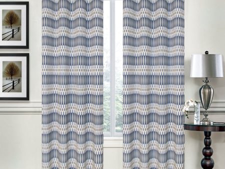 Grommets curtain panel - Eliot - Blue - 52 x 96   For Cheap