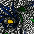 African Print - Cercles   Flowers - Blue Online Hot Sale