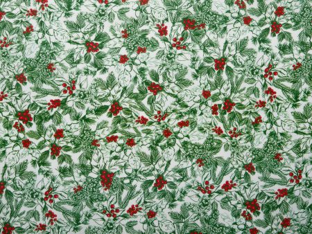 Winter Toile Print - Poinsettia - Green Online