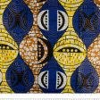 African Metallic Print - Oblong - Blue   Yelow Online