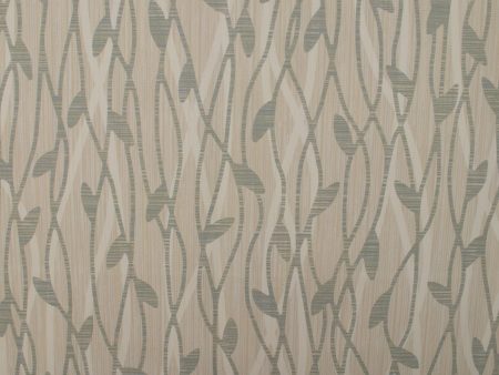 Upholstery Printed Vinyl - Leaves - Sage Fashion