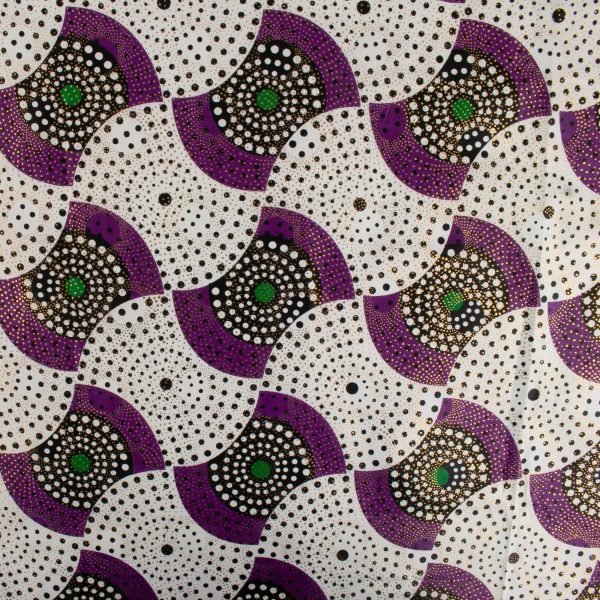 African Metallic Print - Abstract - Purple on Sale