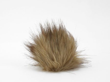 FAUX FUR POMPOM - 4 inch - Latte mix For Cheap