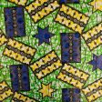 African Metallic Print - Rectangle - Green   Blue Discount