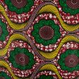 African Print - Waves   Flowers - Cranberry Cheap