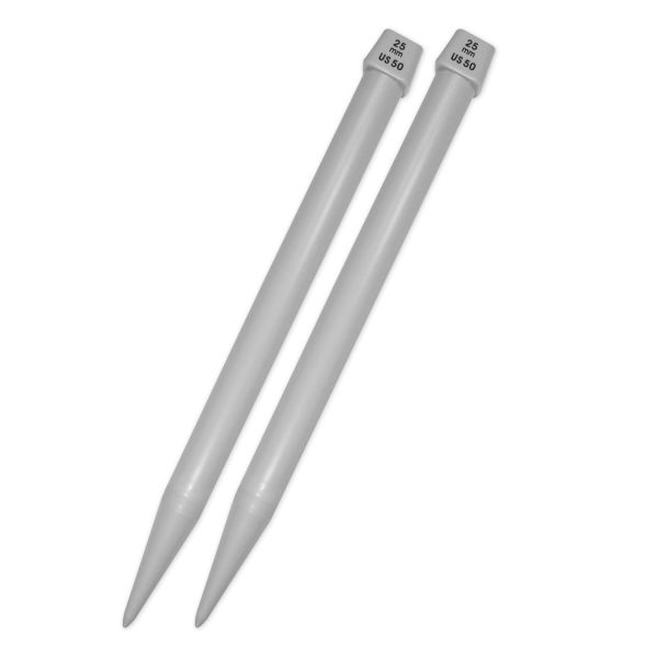 UNIQUE KNITTING Single Point Knitting Needles 35cm (14 ) Plastic - 25mm US 50 Online Hot Sale