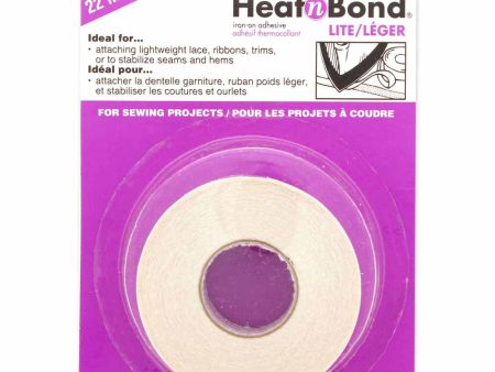 HEATNBOND Lite Iron-On Adhesive Tape - 22mm x 13.7m (7 8  x 15yds) Hot on Sale