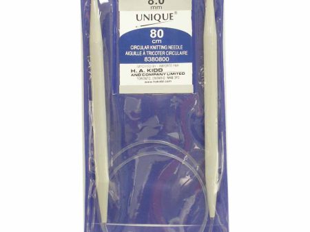 UNIQUE KNITTING Circular Knitting Needles 80cm (32 ) Plastic - 8mm US 11 on Sale