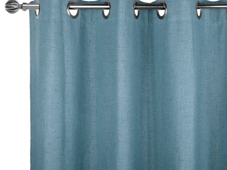 Blackout Grommet curtain panel - Lucas - Denim - 52 x 84   For Discount