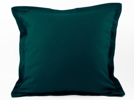 Decorative cushion cover - Cotton canvas Lyon - Teal - 18 x 18   For Cheap