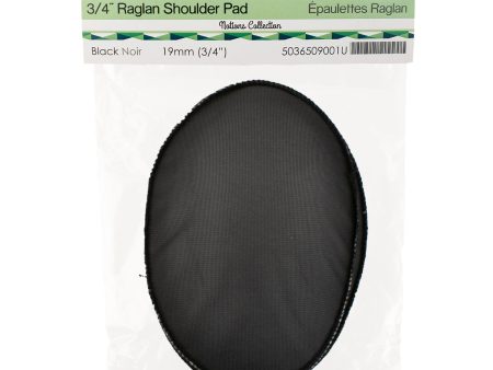 3 4  Raglan Shoulder Pad - Black Discount