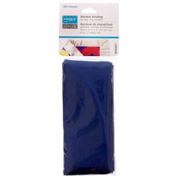 UNIQUE SEWING Blanket Binding 10cm x 4.1m - Navy Blue Supply