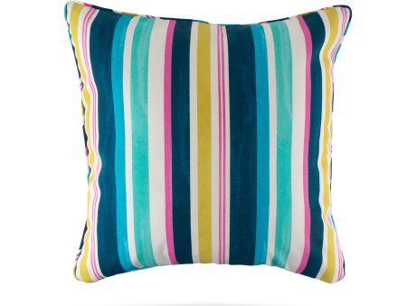 Decorative Outdoor Cushion Cover - Bombay - Mauï Stripe - Navy - 18 x 18in Supply