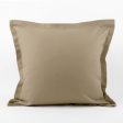 Decorative cushion cover - Cotton canvas Lyon - Sand - 18 x 18   Online now