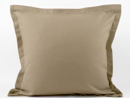 Decorative cushion cover - Cotton canvas Lyon - Sand - 18 x 18   Online now