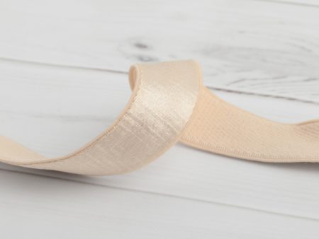 20mm Nylon Spandex Bra Strap - Beige For Discount