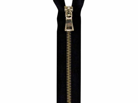 VIZZY Fashion Closed End Zipper 15cm (6 ) - Black - 1729 For Sale