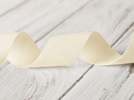 38mm Grosgrain Ribbon - Bridal White Online Hot Sale