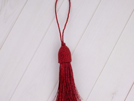 Key tassel 3 po (7.5 cm) Red on Sale