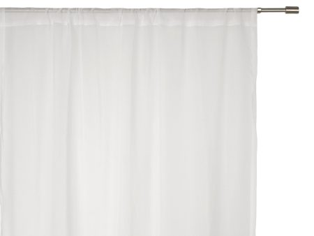 Rod pocket panel - Athena - White 54 x 96   Sale