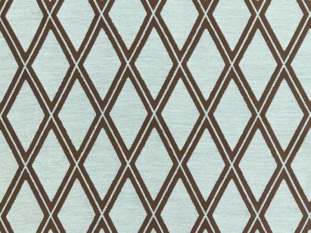 9 x 9 inch Home Decor Fabric Swatch - Home Decor Fabric - Arista - Beaufort trellis - Aqua Online now