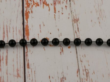 10mm Plastic Beads - Black on Sale