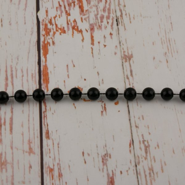 10mm Plastic Beads - Black on Sale