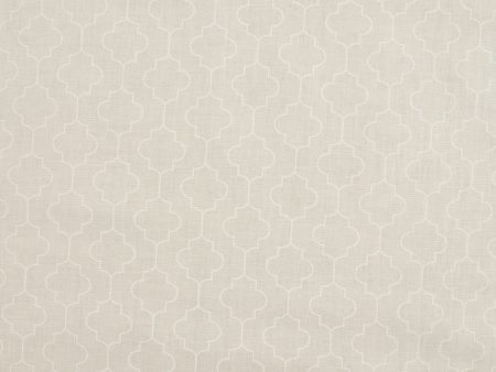 Wide-width fabric - MONOTONE - Trellis - Eggshell For Discount